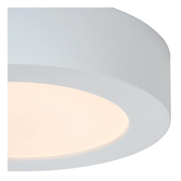 Lucide BRICE-LED - Plafonnier Salle de bains - Ø 18 cm - LED Dim. - 1x11W 3000K - IP44 - Blanc - DETAIL 2